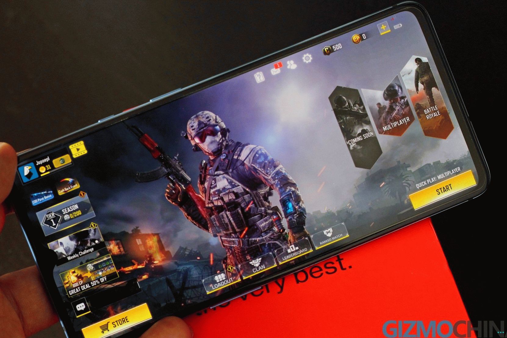 OnePlus 7T ruke za igrački COD